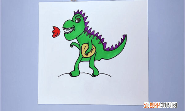 霸王龙怎么画