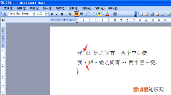 word文档要怎样显示空格，word2007如何显示空格符号