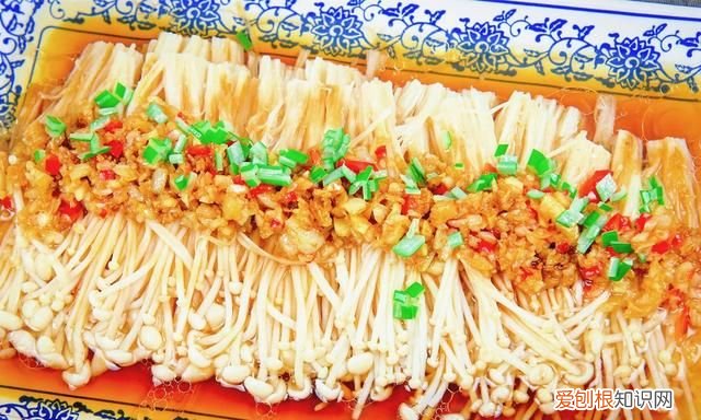 蒜末金针菇最好吃的做法,大蒜金针菇家常做法