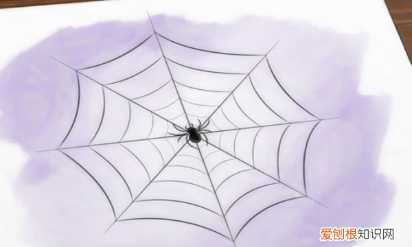 怎么画蜘蛛网，蜘蛛网的图画怎么画