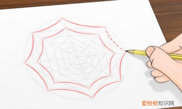 怎么画蜘蛛网，蜘蛛网的图画怎么画