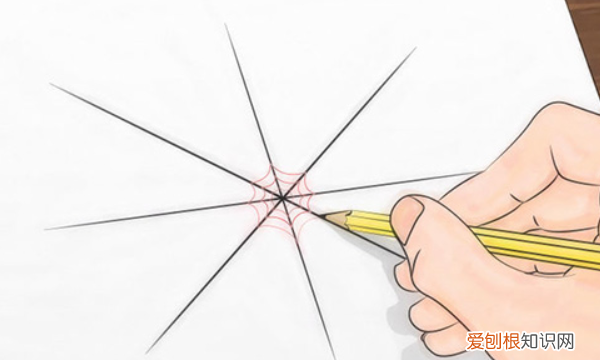 怎么画蜘蛛网，蜘蛛网的图画怎么画