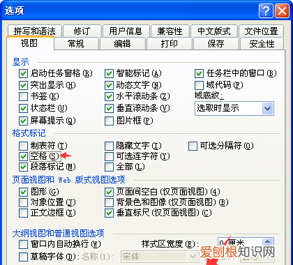 word中的空格要如何显示，word2003怎么显示空格的点