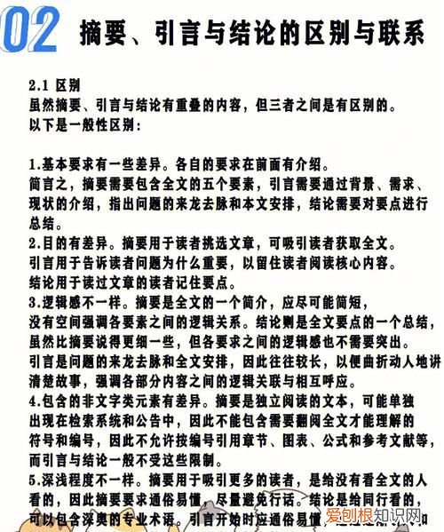 引言和摘要的区别