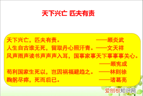 天下兴亡匹夫有责是爱国名言，天下兴亡匹夫有责是谁说的名言