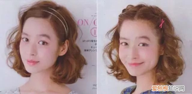 6个短发扎发造型 短发盘发