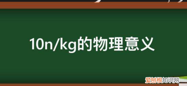 g取0nkg是什么意思，在物理中n表示什么意思
