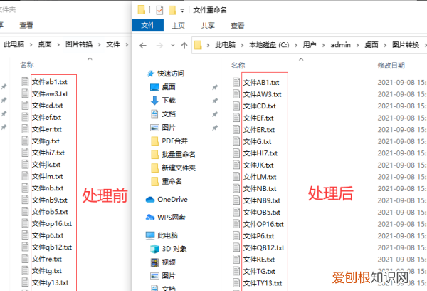 如何将文件的扩展名设置为大写