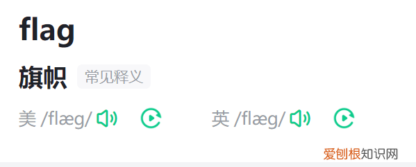 flag是什么意思中文