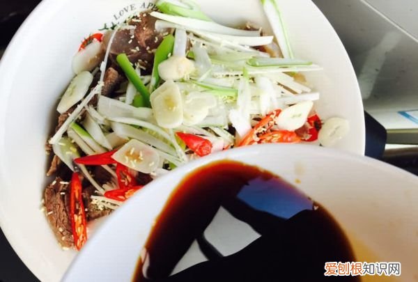 凉拌牛肉的调料汁做法