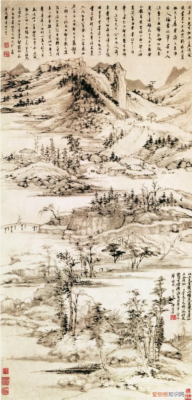 元代中后期的文人山水画 元代山水画