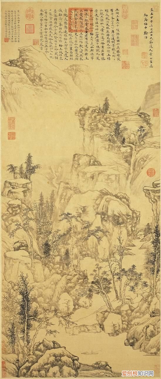 元代中后期的文人山水画 元代山水画