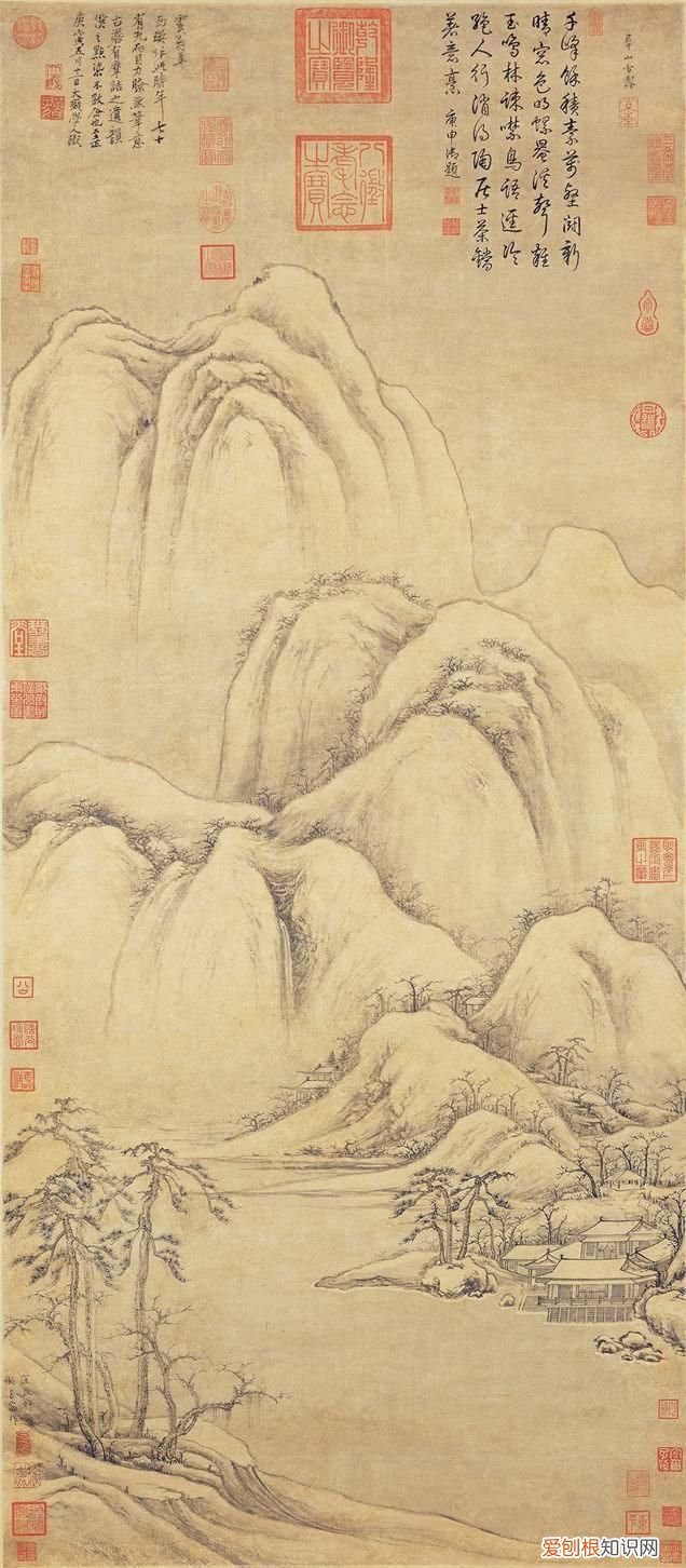 元代中后期的文人山水画 元代山水画