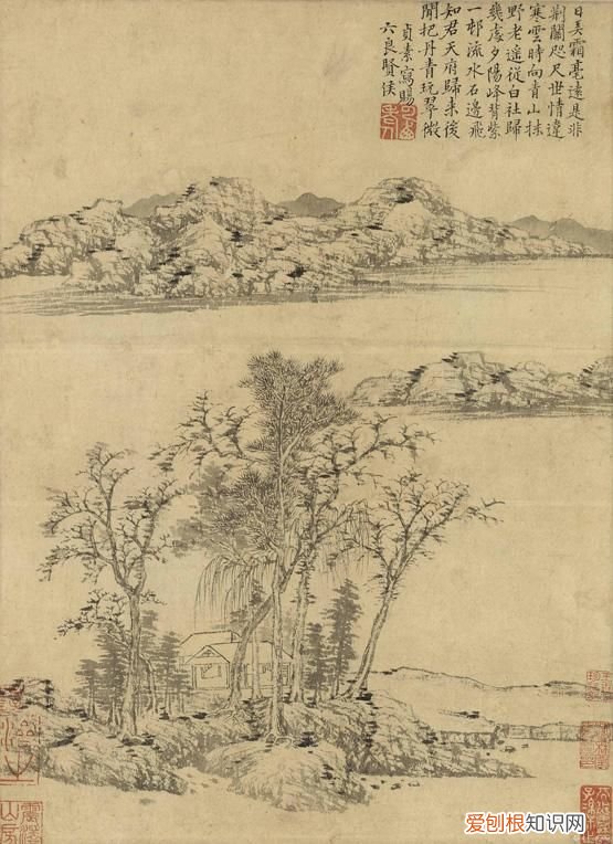元代中后期的文人山水画 元代山水画
