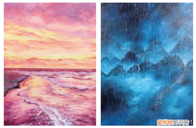 浪漫丙烯画出人间温柔 丙烯颜料画