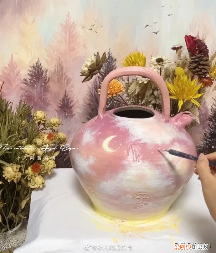 浪漫丙烯画出人间温柔 丙烯颜料画