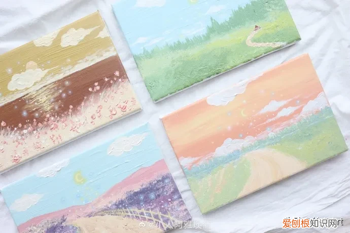 浪漫丙烯画出人间温柔 丙烯颜料画