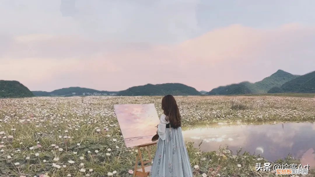 浪漫丙烯画出人间温柔 丙烯颜料画