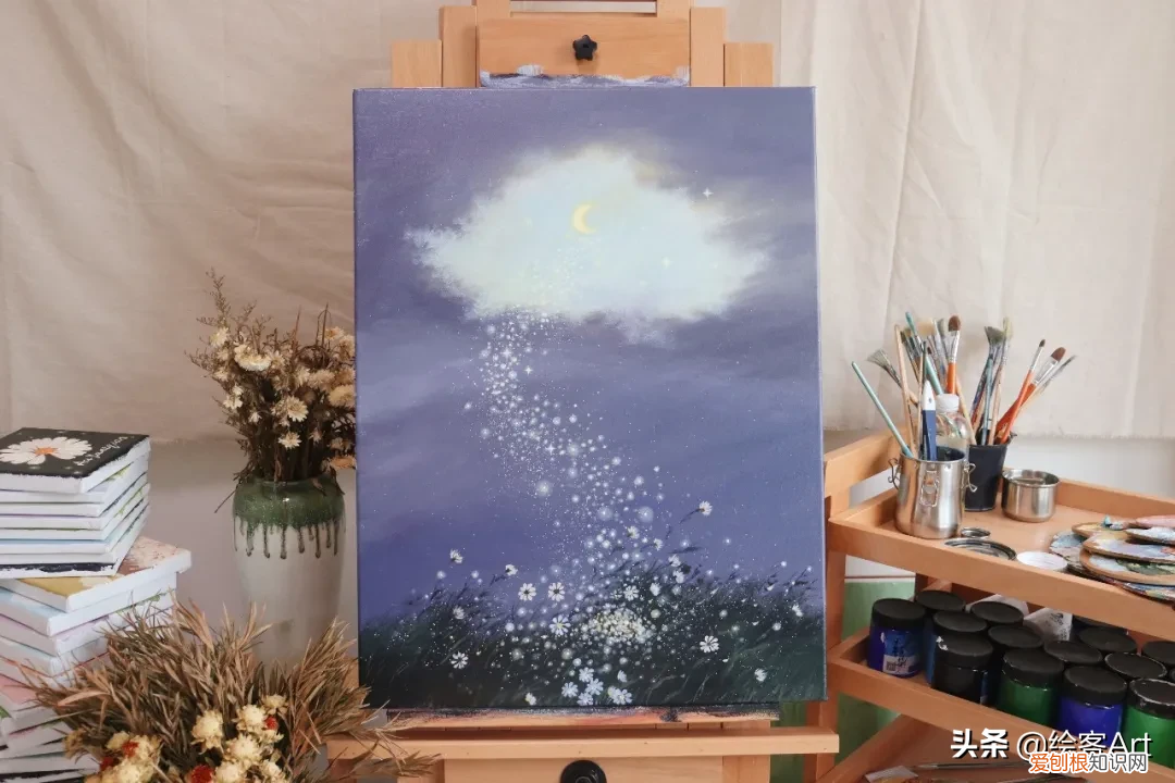 浪漫丙烯画出人间温柔 丙烯颜料画
