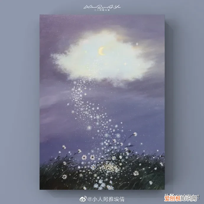 浪漫丙烯画出人间温柔 丙烯颜料画