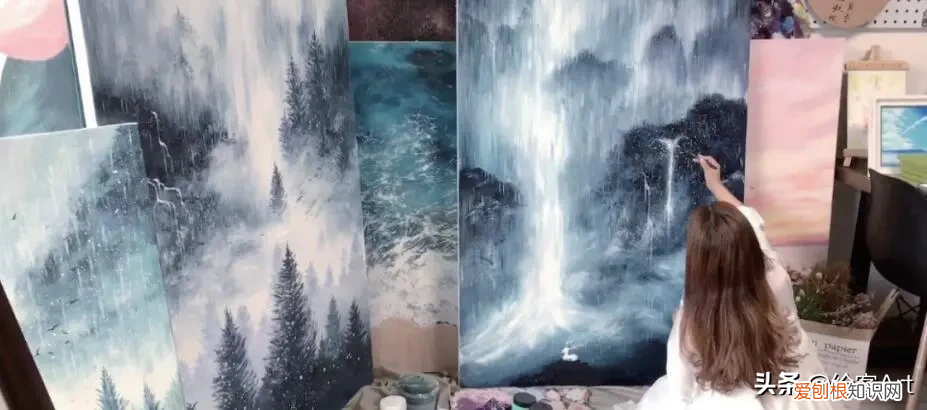 浪漫丙烯画出人间温柔 丙烯颜料画