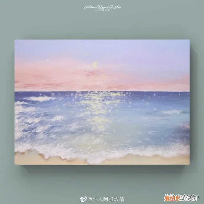 浪漫丙烯画出人间温柔 丙烯颜料画