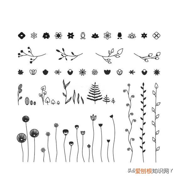 美丽又简单的刺绣图案! 简单绣花