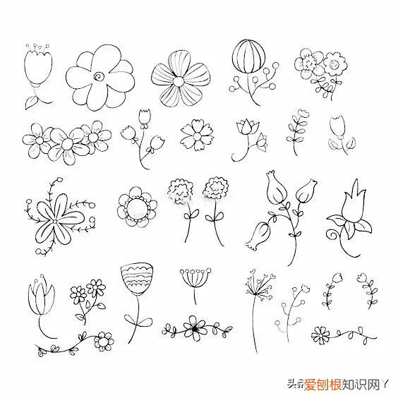 美丽又简单的刺绣图案! 简单绣花