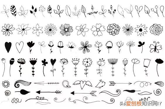 美丽又简单的刺绣图案! 简单绣花