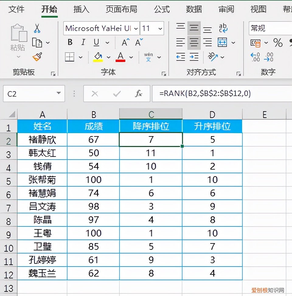 rank函数怎么用？Excel排位函数RANK的使用方法