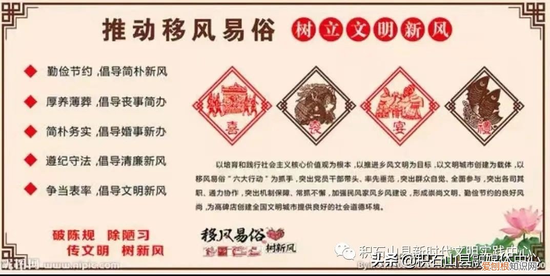 移风易俗文明树新风手抄报内容 移风易俗文明树新风内容资料