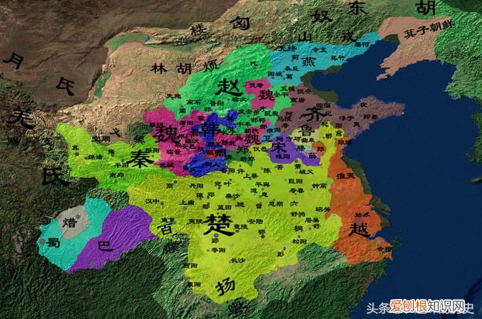 看看你属于七国中的哪一国 战国七雄地图古今对照