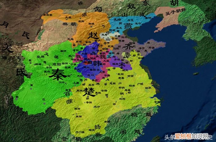 看看你属于七国中的哪一国 战国七雄地图古今对照