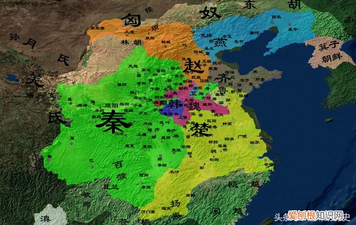 看看你属于七国中的哪一国 战国七雄地图古今对照