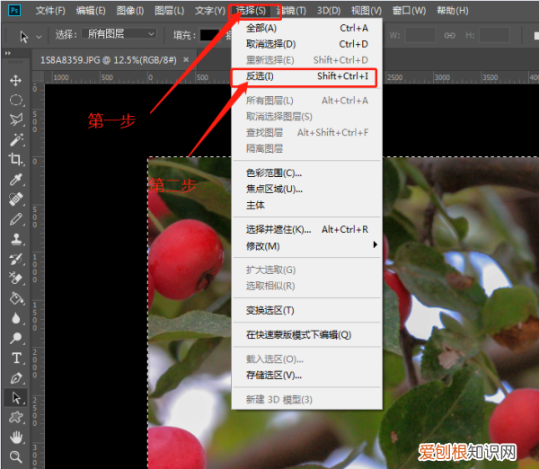 ps中怎样反选，ps选区怎么反选快捷键