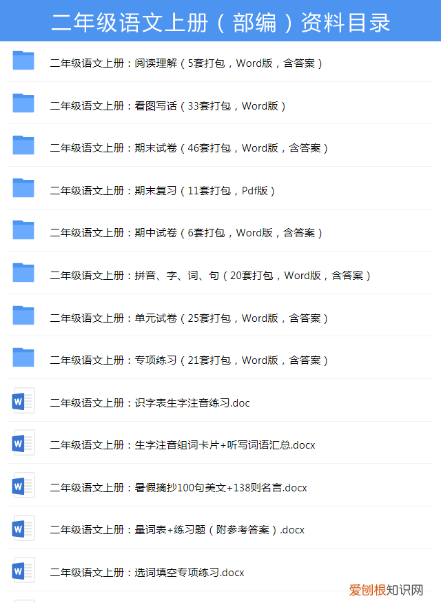 二年级语文上册形容词训练题