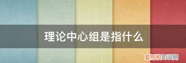 为什么叫理论中心组，党总支理论中心组是指什么