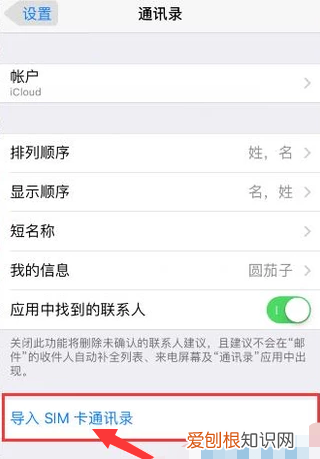 苹果手机怎么导入SIM卡通讯录