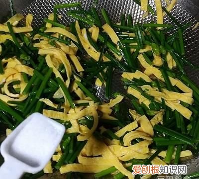 韭苔炒鸡蛋的做法,韭苔炒鸡蛋小