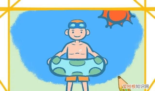 禁止游泳的标志怎么画