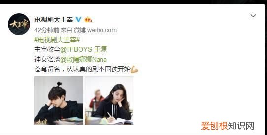 大主宰的主要人物欧阳娜娜和王源