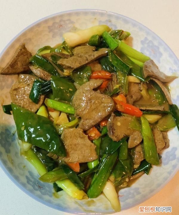 正宗的青椒炒猪肝的做法