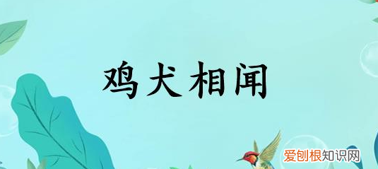鸡犬相闻的意思，鸡犬相闻形容什么