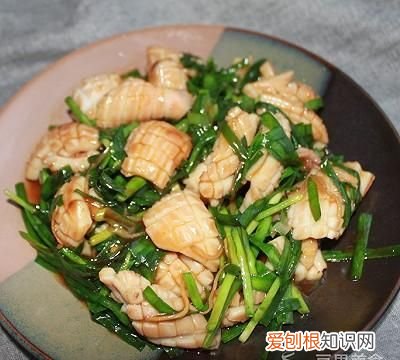 韭菜炒鱿鱼圈做法步骤 海鲜蘸料韭菜炒鱿鱼