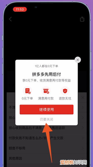 怎么关闭拼多多先用后付设置