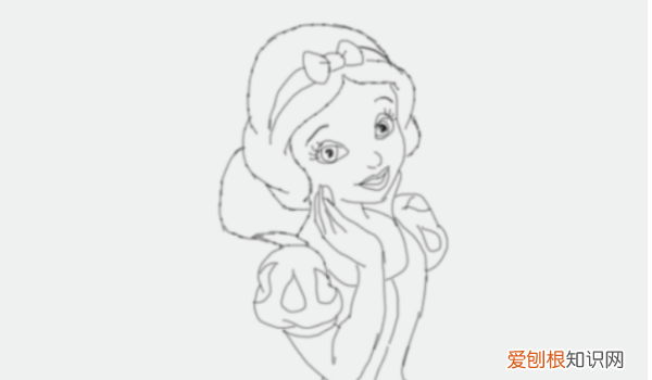 画白雪公主怎么画简笔画，简笔画——怎么画白雪公主