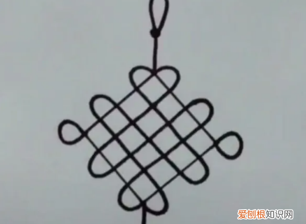 如何画中国结，怎么画红色中国结