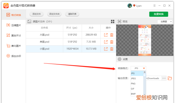 怎么样才能将PSD格式转换成JPC