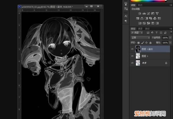 ps里该怎么样提取线稿，Photoshop怎么把图片变成线稿