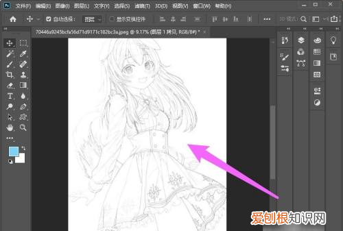 ps里该怎么样提取线稿，Photoshop怎么把图片变成线稿